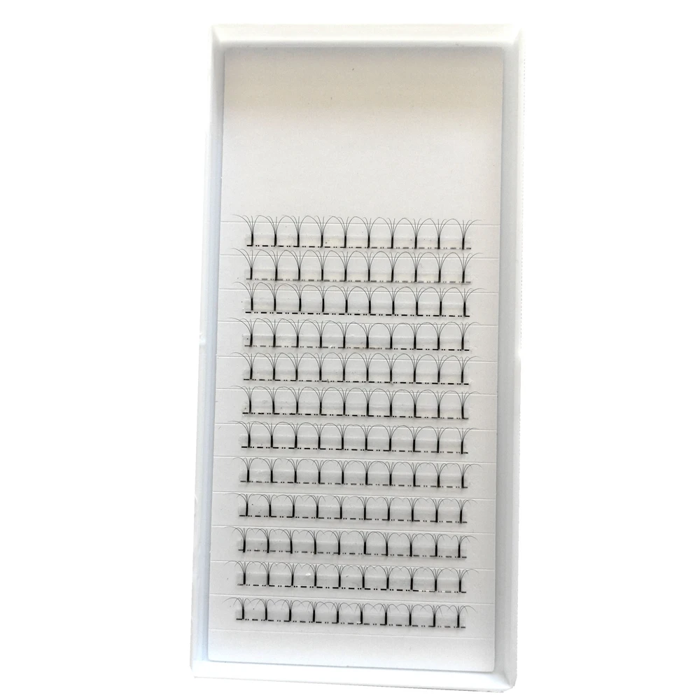Russian Volume Lashes 5 Trays 4D Eyelashes Extension Long Stem Pre made Lash Fans C/D Curl Mink Eyelash Individual Extensions
