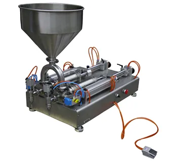 

Two-head Full Pneumatic Hand Sanitizer Filling Machine without electricity ( sauce filling machine, hand wash soap dosing)