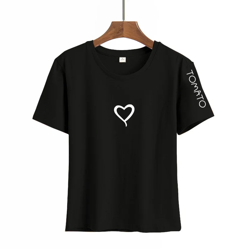 Women's Harajuku Heart Printed T-Shirt