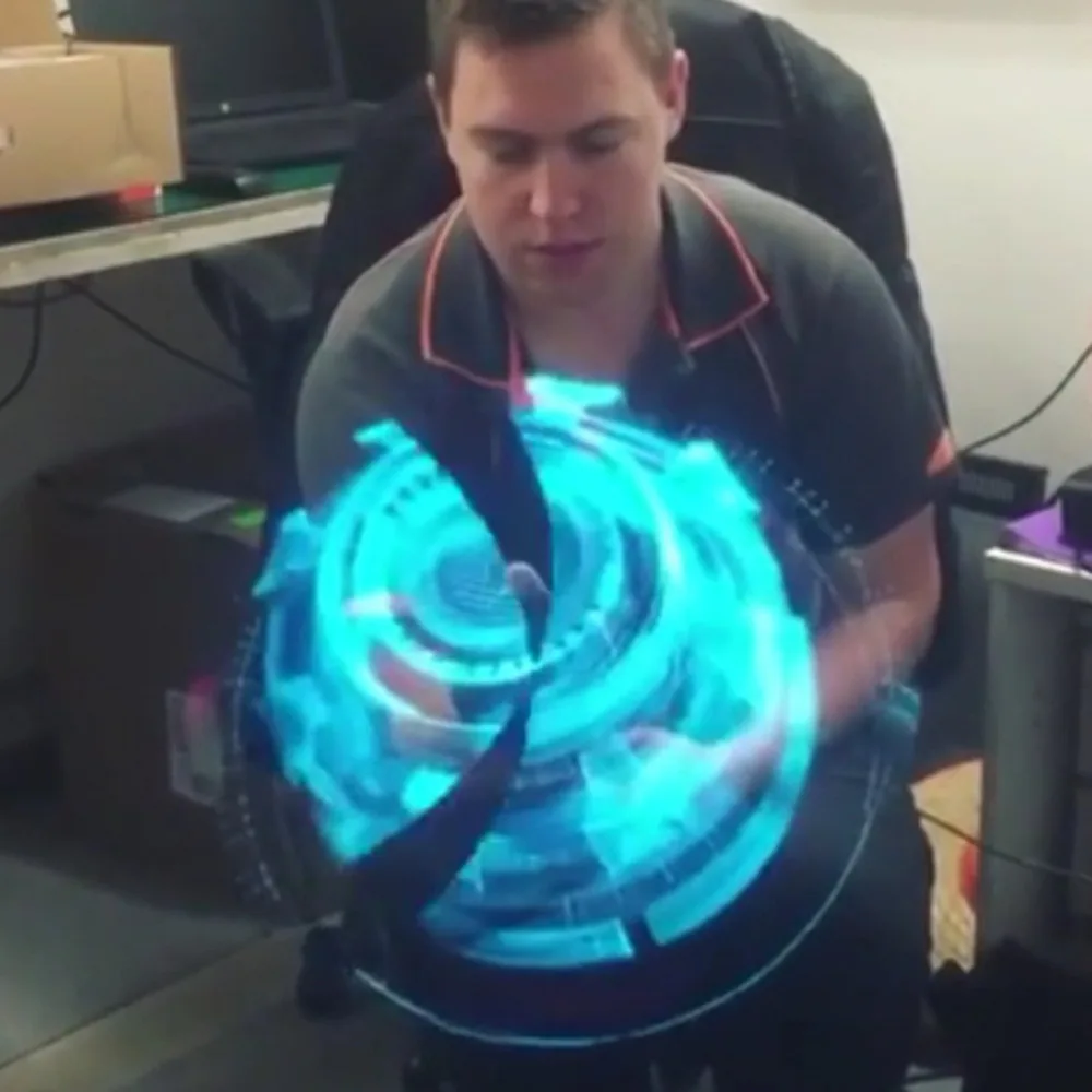 WIFI 3D Holographic Projector Logo Projector Portable Hologram Player 3D Holographic Dispaly Fan Unique Naked Eye3DProjector