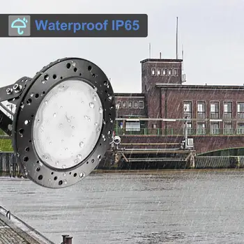 

200W/ 300W UFO LED Workshop Lamp D5 Style Indoor Lighting AC 220V 2500-2700LM IP65 Waterproof Lights Cool White