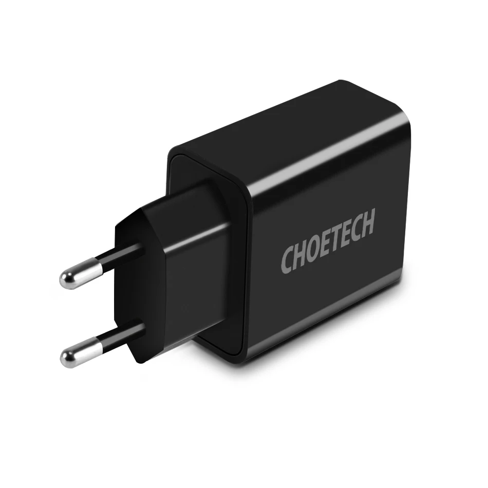 CHOETECH универсальное дорожное настенное зарядное устройство, 5 В, 2 А, светодиодный дисплей, 2 USB, быстрая зарядка, зарядное устройство для мобильного телефона, для всех смартфонов Xiaomi