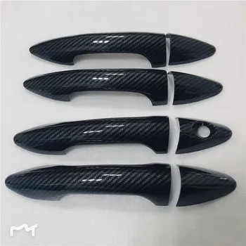 

Car Styling For Hyundai Verna i25 Solaris Accent Grand Avega 2011-2016 ABS Carbon fiber car Chrome Door Handle Cover Trim fast