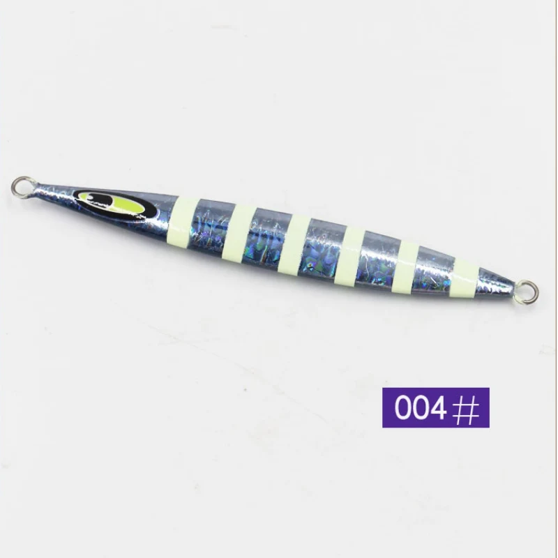 NewArtificial Metal Fishing Lures Jigging Lead Alloy Fish Reflected Fast Sinking Deepsea Iron Plate Bait Wobbler Hard Baits100g