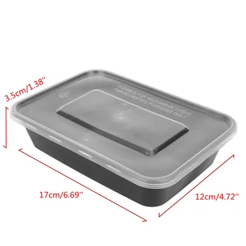 

New 10 Pcs Set Microwavable Food Meal Storage Containers Reusable Lunch Boxes Bento Box Eco-friendly Picnic Food Storage Contain