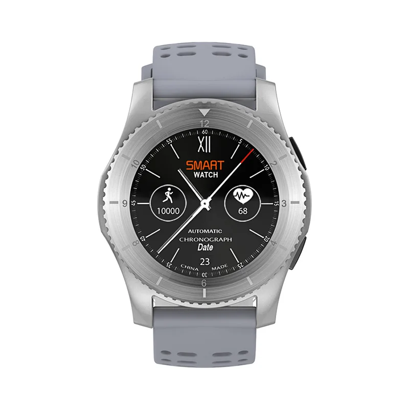 Gray White Смарт-браслет, карта, напоминание о звонках, для прослушивания gps, Bluetooth, браслет, часы, спортивные, многофункциональные, для мужчин и женщин, для телефонов - Цвет: Gray White