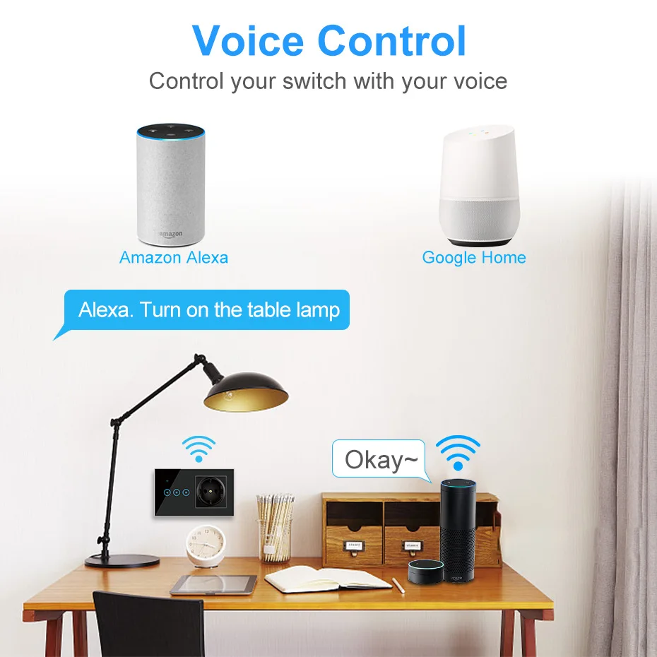 Interruptor de Parede Plugue da ue Inicial do Google Ewelink Tomada Inteligente Controle Remoto App Interruptor & Alexa Compatível Ifttt wi fi - Image 4
