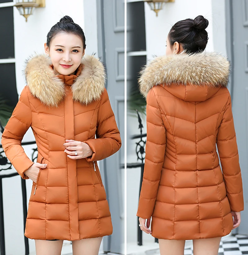Зимняя женская куртка большого размера женское пальто с меховым воротником с капюшоном плюс размер стоячий воротник парка Осенние теплые тонкие куртки