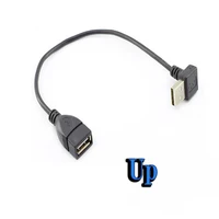 usb 2 USB 2.0 A Male to Female 90 Angled Extension Adaptor cable USB2.0 male to female Up/Down/Left/Right Black cable 10cm 20cm 40CM (2)