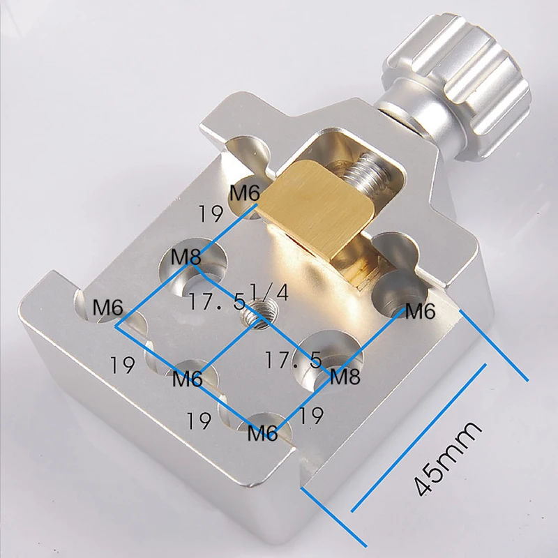 Сплав ласточкин хвост канавка с латунным винтом астрономический телескоп зажим для монтажа платформы Экваториальная/Altazimuth крепление