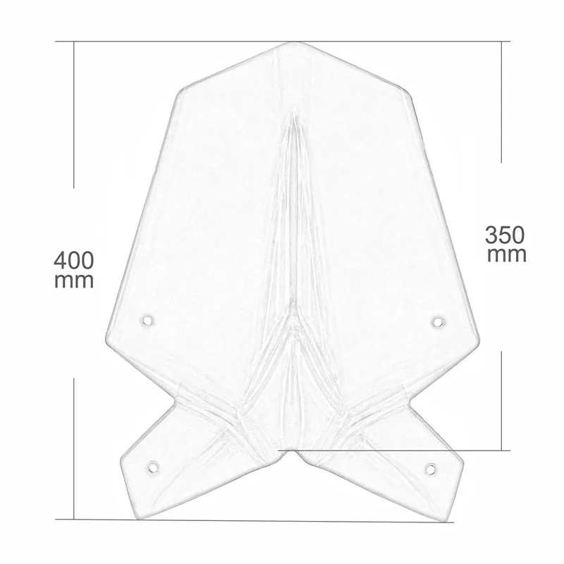Лобовое стекло лобового стекла с монтажным кронштейном для KTM Duke125 Duke390 125 390 Duke