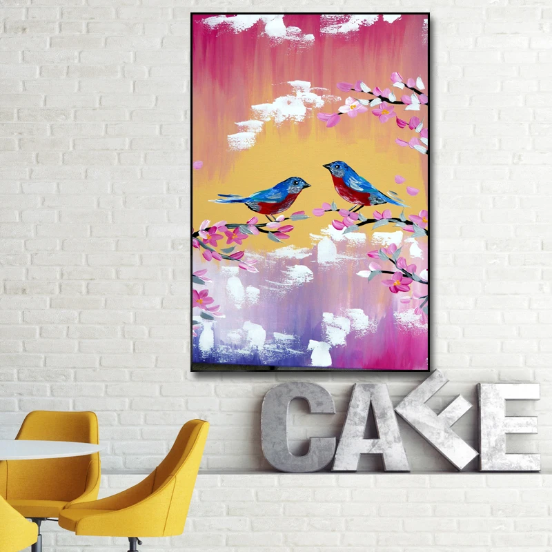 RELIABLI искусство фотографии животных холст абстрактная живопись Wall ART Magpi плакаты с