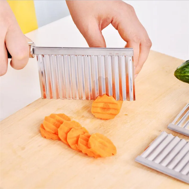 Vegetable Cutter Stainless Steel Potato Chip Slicer