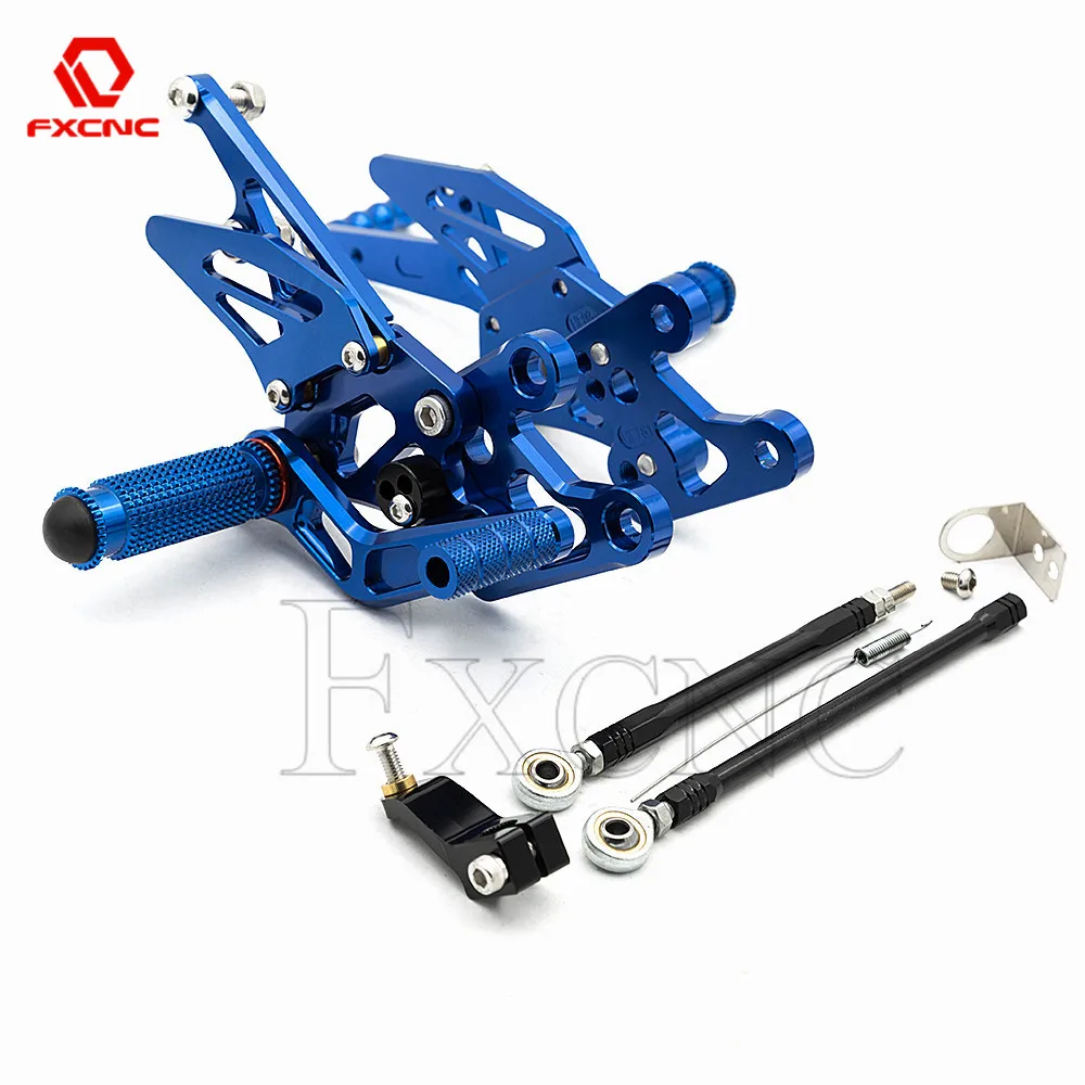 CNC алюминий Rearset подножка задний Набор для Yamaha FZ1 2006- регулируемые Подножки Peg педаль FZ1 2007 2008 2009 2010 2011