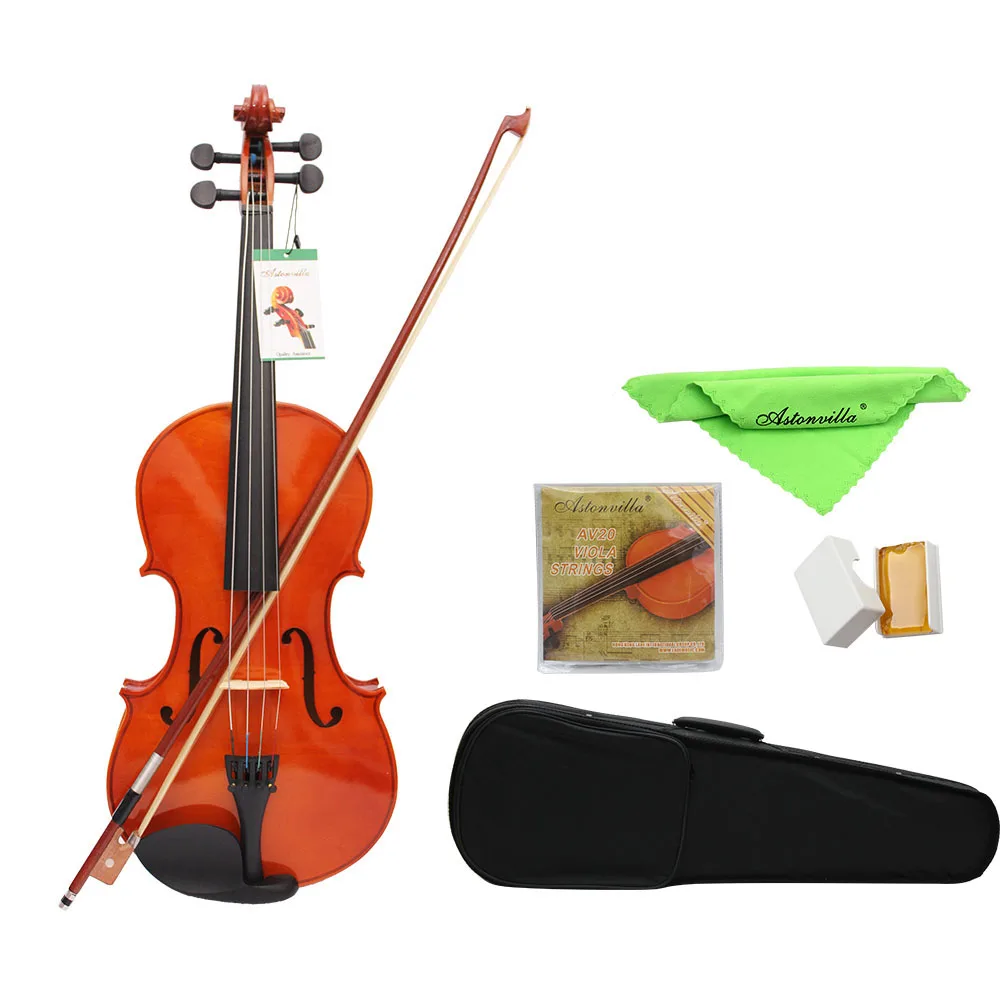 

Hot New 4/4 Full Size Solid Maple Viola of 16 Inch with Case Bow Bridge Rosin and Strings