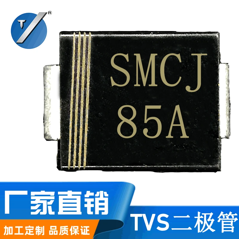 

Original Factory Direct Selling TVS Diodes SMC85A SMC Package 1500W Patch Transient Voltage Suppressor SMCJ85A
