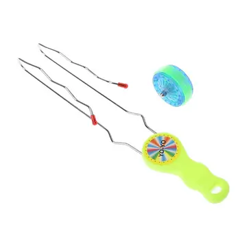 

LED YOYO Ball Colorful Flashing Magic Rail Rolling Flywheel Toy Kids Play Gifts 72XC