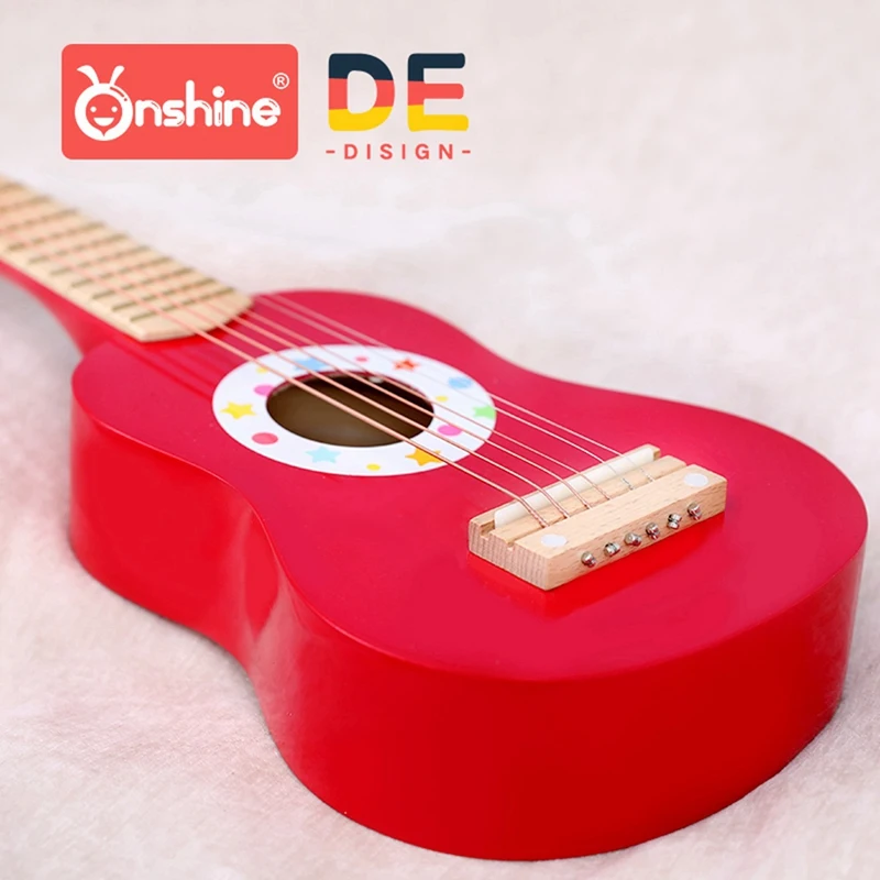 Детская деревянная гитара Onshine, игрушки для начинающих, имитация инструмента для детского сада
