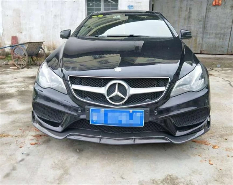 Передний спойлер из углеродного волокна для Mercedes-Benz W207 E-Class Coupe E260 E300 E320 E63 бампер диффузор спойлеры