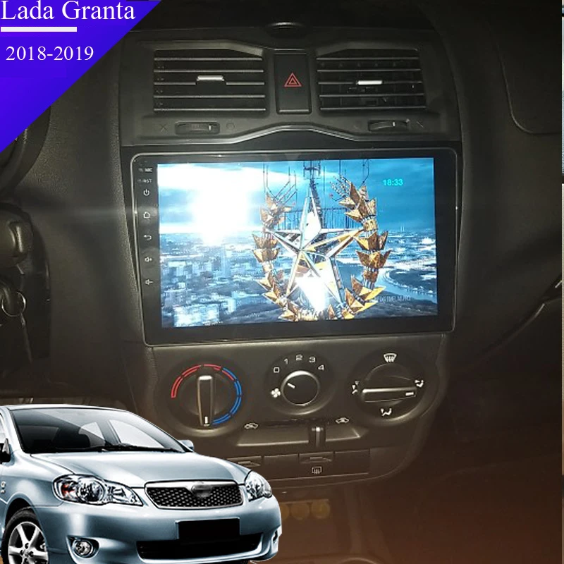 Excellent Android 8.1car multimedia dvd player navigation For Lada Granta 2018-2019 with GPS radio video player support Bluetooth HD map 4