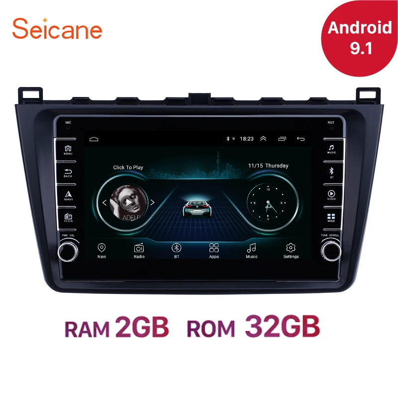 

Seicane Car HD Android 9.1 Auto Radio GPS Stereo 2DIN 2+32GB For Mazda 6 Rui wing 2008 2009 2010 2011-2014 Navi Head Unit Player