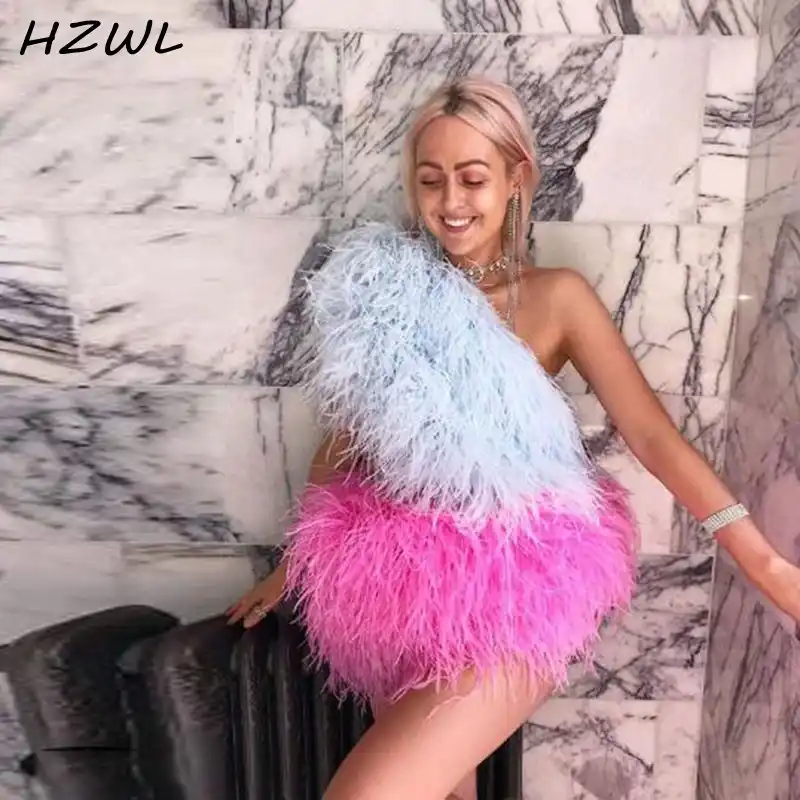 feather homecoming dresses