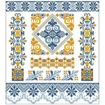 

Jigsaw Provence colors patterns Counted Cross Stitch 11CT 14CT 18CT DIY Chinese Cross Stitch Kits Embroidery Needlework Sets
