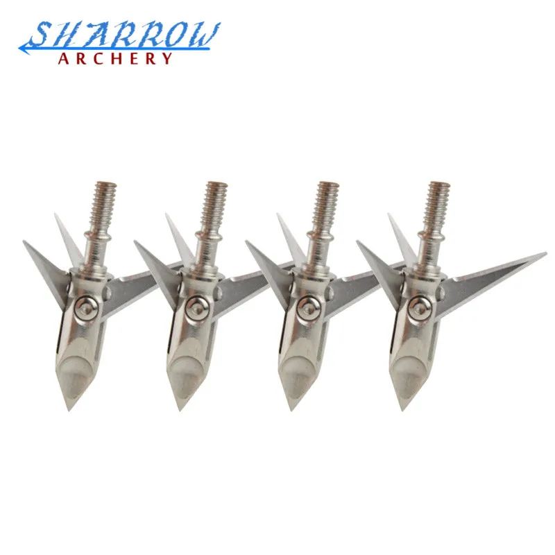 

3/6pcs Archery Bowfishing Arrowheads 3 Expandable Broadheads 100GrainTip Point Arrow Outdoor Shooting Fishing Accessories