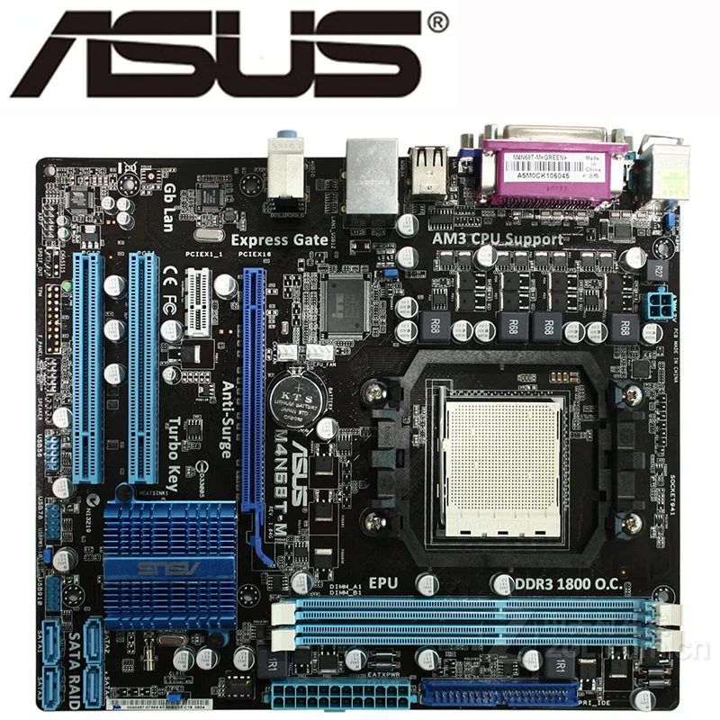 Socket AM3 ASUS M4N68T-M Motherboard M4N68T M Systemboard DDR3 8GB For NVIDIA GeForce 7025/nForce 630a Desktop Mainboard Used | Компьютеры