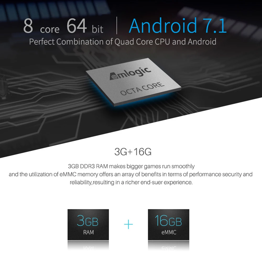  MECOOL KIII PRO Android TV Box DVB-T2 DVB-S2 Smart TV Box Amlogic S912 Octa Core 3GB DDR3 16GB 4K 2 - 4000233874431