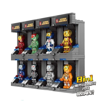 

8sets Marvel Avengered Endgame Super Heroes Iron Man Gnaku Figures Building Blocks Kid Toys for Children