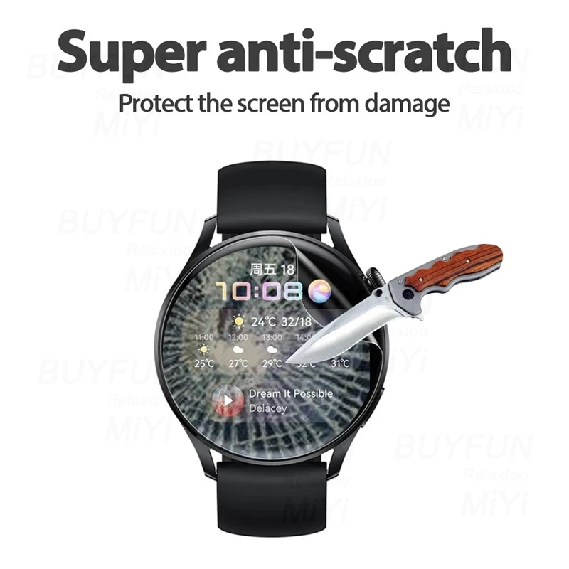 Watch Screen Protector 3-12PCS 9D Curved Hydrogel Film for Huawei Watch GT 3 Pro Smartwatch Not Glass Hauwei GT2 Pro 42MM GT 46MM GT2E