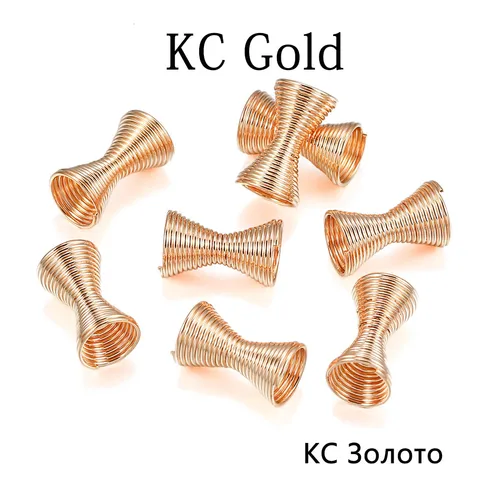 Metal Spring Funnel Shape Spacer Beads Caps Beading DIY Findings End Caps Bead Stoppers For Jewelry Makings Accessories