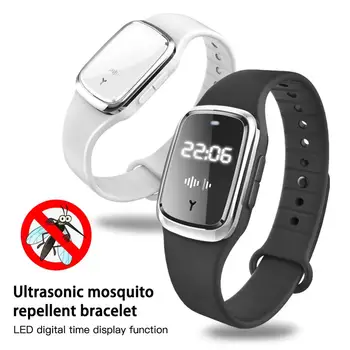 

Mini Ultrasonic Anti Mosquito Wristband Mosquito Insect Bugs Repellent Bracelet Safe For Home Outdoor Pest Reject