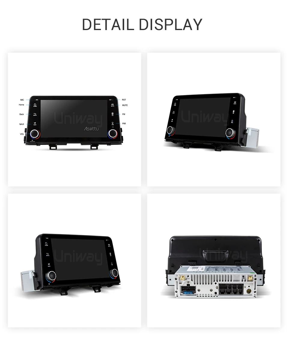 Uniway android 9,0 4G+ 32G Автомобильный dvd-плеер для Kia Picanto gps навигация автомобильный мультимедийный плеер Видео Радио плеер