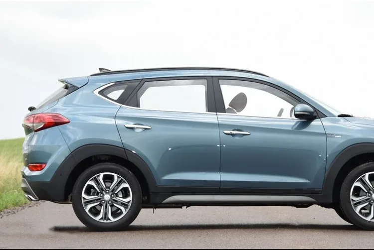 Для hyundai Tucson- багажник на крышу, рейлинги, барные стойки для багажа, верхние стойки, рельсовые коробки ABS