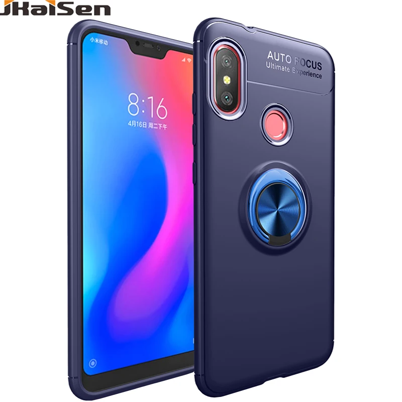Противоударный защитный чехол из ТПУ для Xiaomi Redmi 9 9A 9i 8 8A 7 Y3 7A подставка телефона с металлическим кольцом 10X