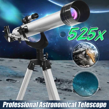 

F60700 525x High Magnification Astronomical Refractive Telescope 3Pcs Eyepieces And Tripod Space Observation Scope Gift