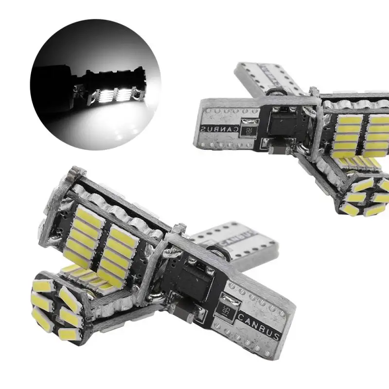 T10 W5w Canbus 4014 26SMD Car Wedge White LED 12V No Error Decoder External Lights License Plate Corner Backup Lamp | Автомобили и