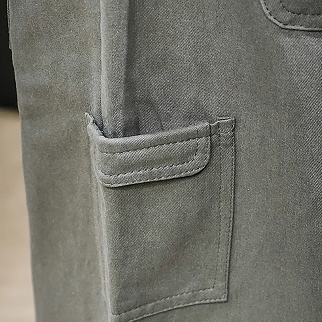 Feitong/мужские черные брюки; pantalones hombre; Осенняя уличная одежда; Простые однотонные повседневные брюки в стиле хип-хоп с карманами