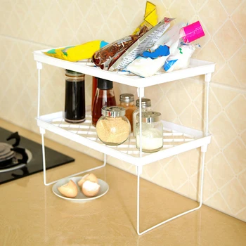 

Foldable Storage Rack Kitchen Storage Bathroom Organizer Student Dormitory Desktop Stationery Stand Desktop Debris Display Rack