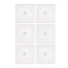 Светодиодный светильник Coaster, акриловый кристалл, ультратонкий Светодиодный светильник Coaster, мигающая палочка, квадратная Подставка под стакан, 6 шт