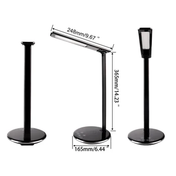 

LED Touch Table Desk Lamp 2In1 QI Wireless Charging Creative Eye Protection MultiFunction Reading Light For Mobile Phone charge