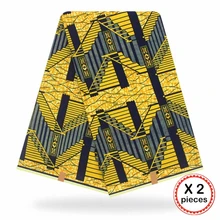 Анкара африканская ткань 12 ярдов Хлопок нигерийский стиль швейная африканская вощеная ткань принтом Гана для свадебного платья 11015