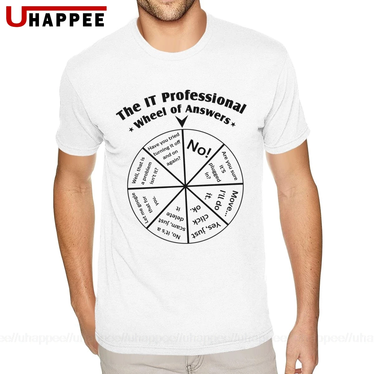 Мужские футболки с коротким рукавом и круглым вырезом Workout It Professional Wheel Of
