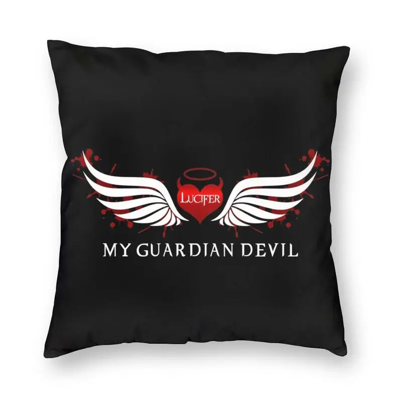 

Наволочка для подушки Lucifer Morningstar Guardian Devil At Your Service, наволочка для дивана, домашняя декоративная квадратная наволочка 45x45 см