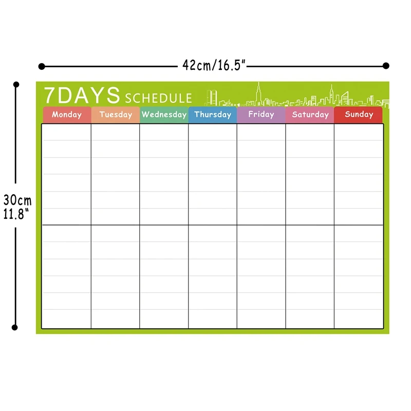 Kids Magnetic Planner Board for Refrigerator A3 Magnetic Whiteboard Family Organize To Do List Toy Gifts
