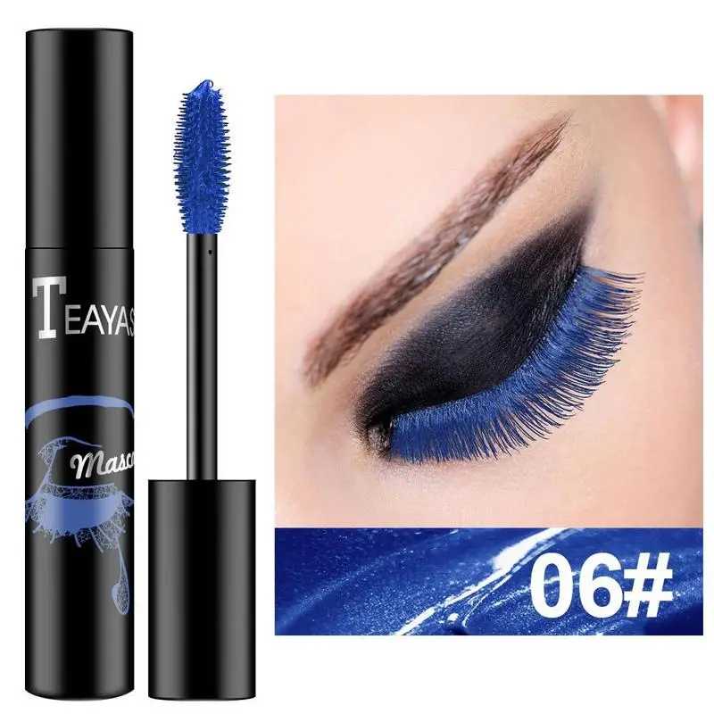

Color Mascara Waterproof And Quick Dry Not Blooming Blue Purple Gold Black Curling Lengthen Long Eyelash Color Mascara