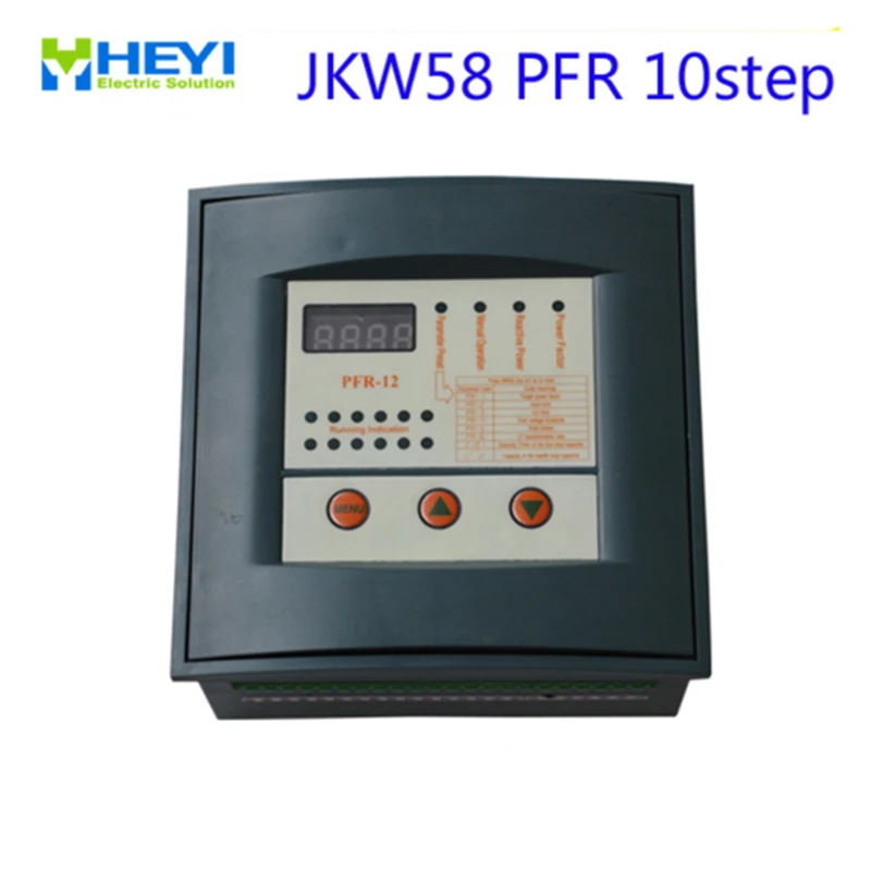 

JKW58 Reactive power compensator controller 10step 380v PFR power factor controller automatic check COS
