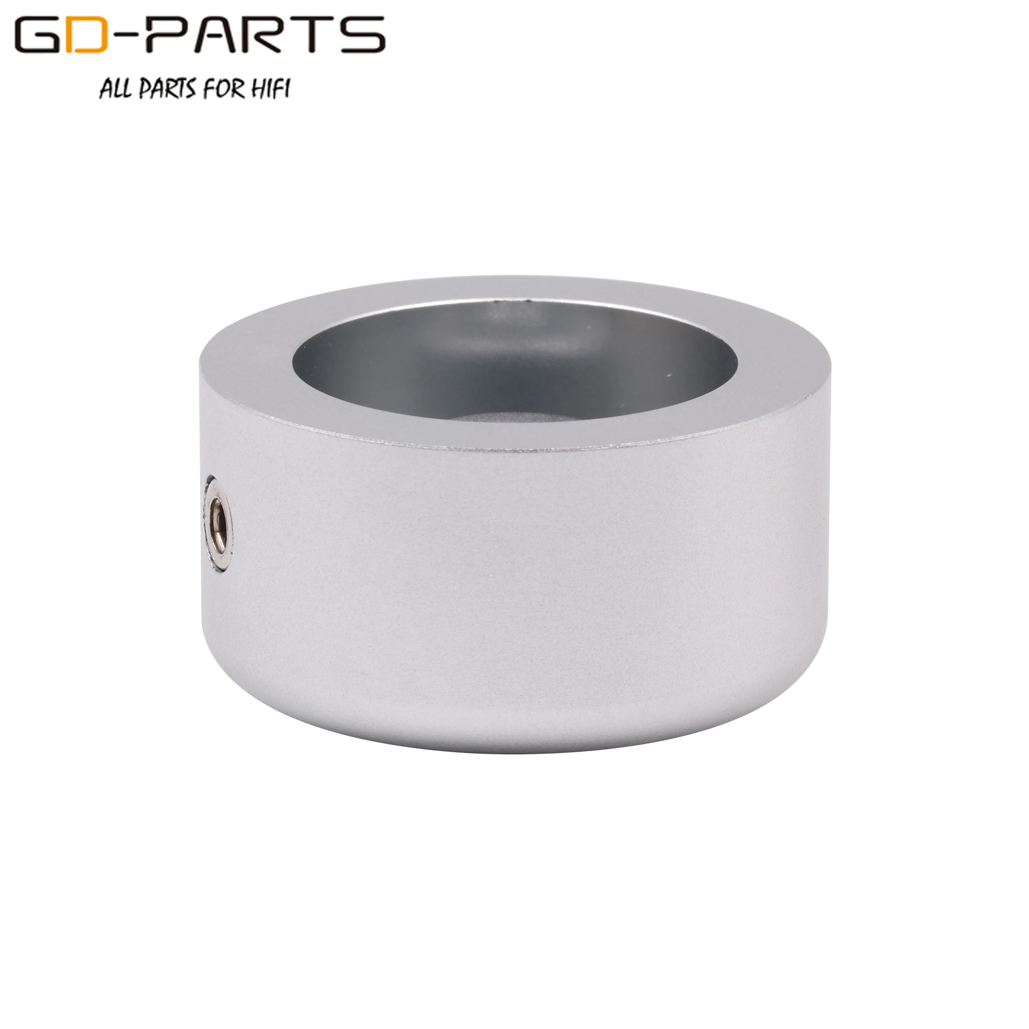 GD-PARTS 실버 가공 솔리드 알루미늄 노브, AMP 스피커용, 비닐 턴테이블 레코더, 전위차계 볼륨 컨트롤, 44x25mm, 1PC